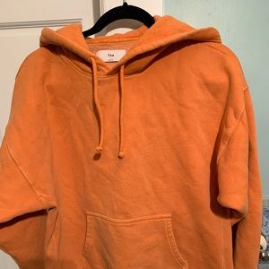 Trendy orange Aritzia sweatshirt